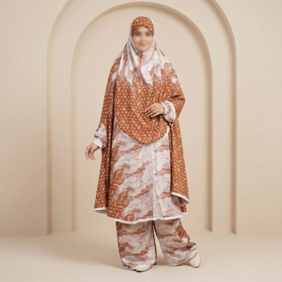 Elegant Palazzo long Khimar Set